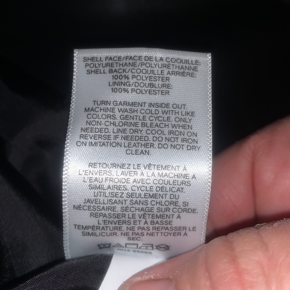 NWT Express size XS VEGAN LEATHER single button black jacket / blazer - Picture 13 of 14